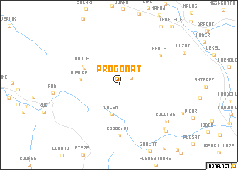 map of Progonat