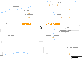 map of Progreso del Campesino