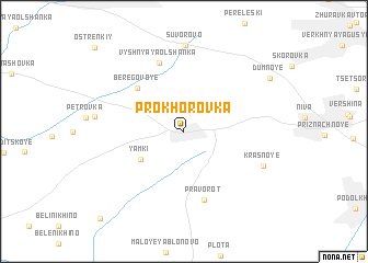 map of Prokhorovka