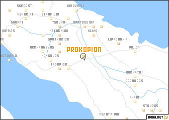 map of Prokópion