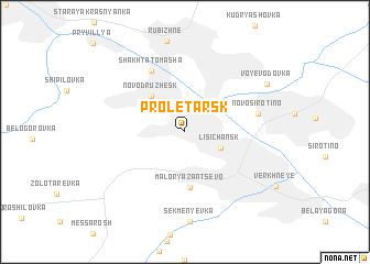 map of Proletarsk