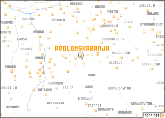 map of Prolomska Banja