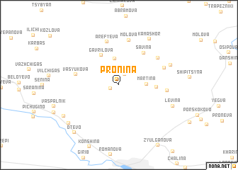 map of Pronina