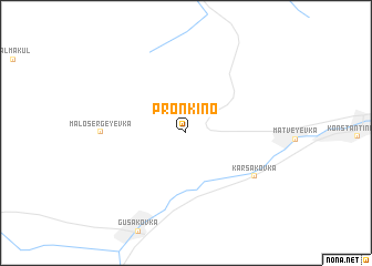 map of Pronʼkino