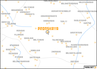 map of Pronskaya