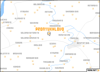 map of Pronyukhlovo