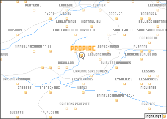 map of Propiac