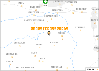 map of Propst Crossroads
