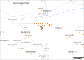 map of Proroviny