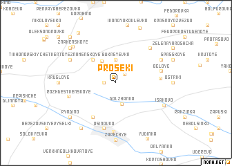 map of Proseki