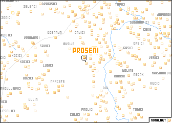 map of Proseni