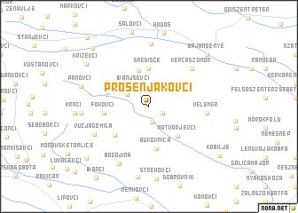 map of Prosenjakovci