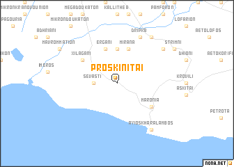 map of Proskinitaí