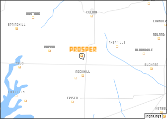 map of Prosper