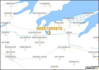 map of Prostornoye