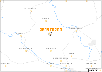 map of Prostorno