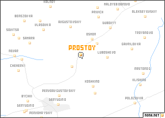 map of Prostoy