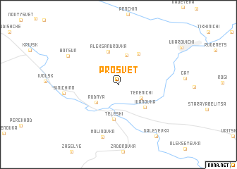 map of Prosvet