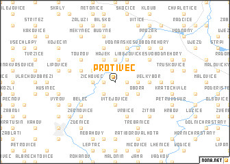 map of Protivec