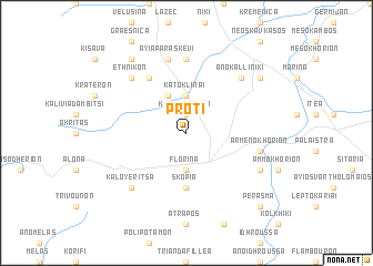 map of Próti