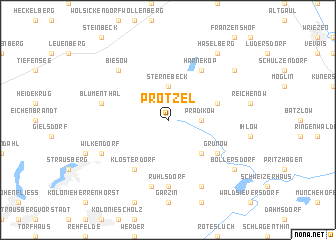 map of Prötzel