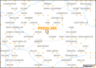 map of Prouilhac