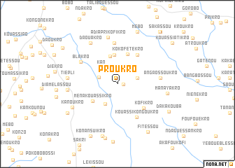 map of Proukro