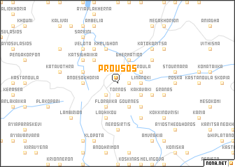 map of Prousós