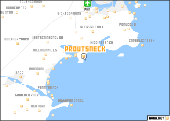 map of Prouts Neck
