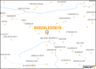 map of Provalennaya