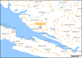 map of Prović