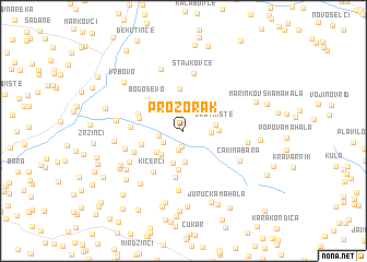 map of Prozorak