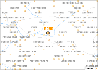 map of Prša