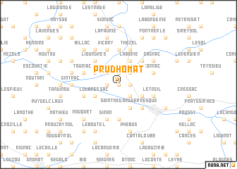 map of Prudhomat