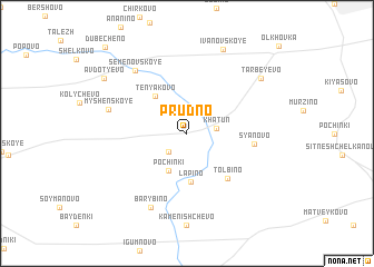 map of Prudno