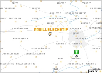 map of Pruillé-le-Chétif