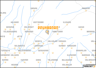 map of Prumbanan
