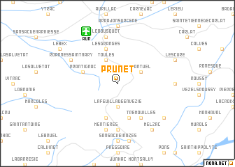 map of Prunet