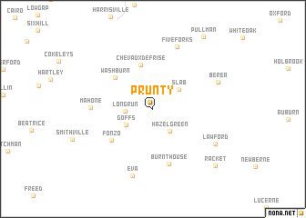 map of Prunty