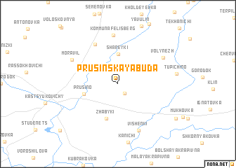 map of Prusinskaya Buda
