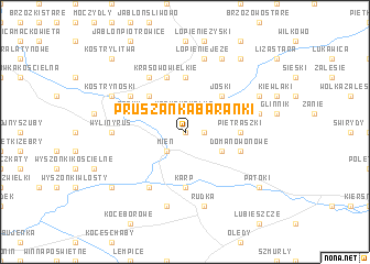map of Pruszanka Baranki