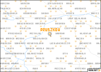 map of Pruszków