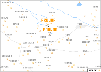 map of Pruuna