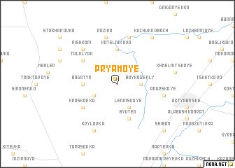 map of Pryamoye