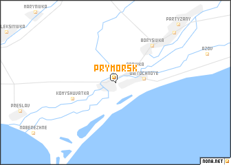 map of Prymorsʼk