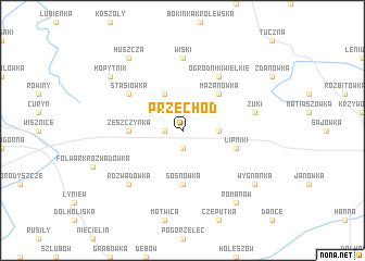 map of Przechód