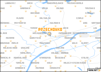 map of Przechówko