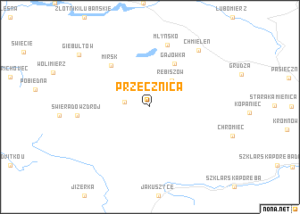 map of Przecznica