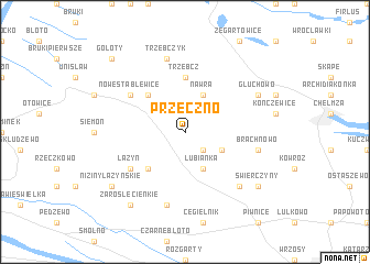 map of Przeczno