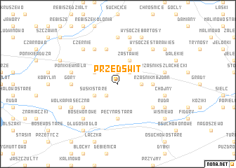 map of Przedświt